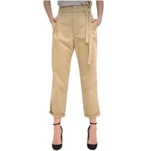 0058 90s Vintage GAP Tan Khaki Chino High Waist Tie Pants Size 4‎